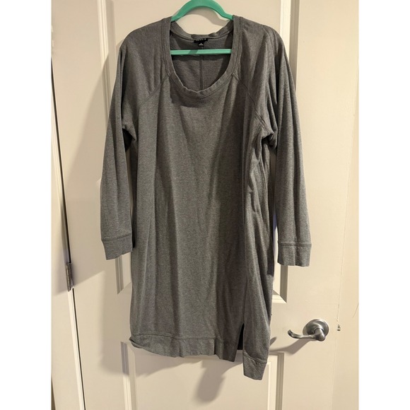 torrid Dresses & Skirts - Torrid Womens Plus‎ Size 2 Grey Long Sleeve Scoop Neck Sweatshirt Tunic Dress